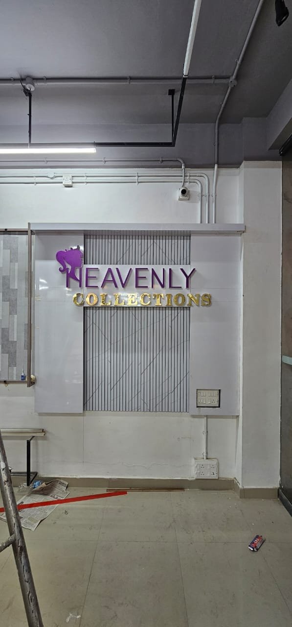 Acrylic shop signage on a storefront