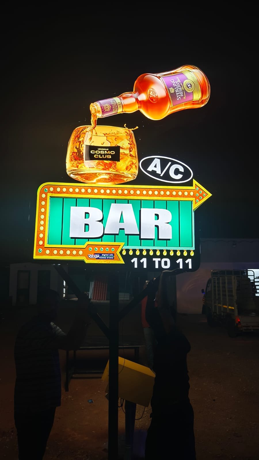Digital LED display signage